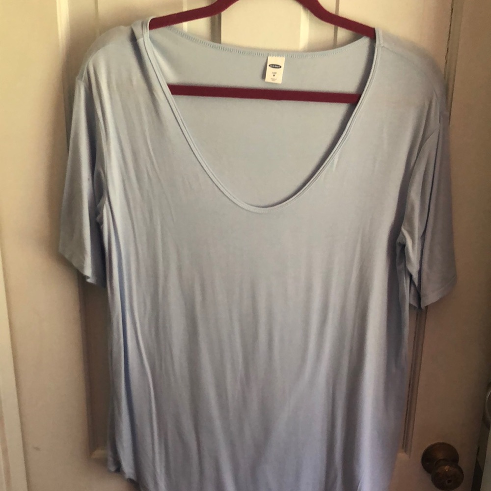 Old Navy Luxe Tunic Light Blue Size Medium